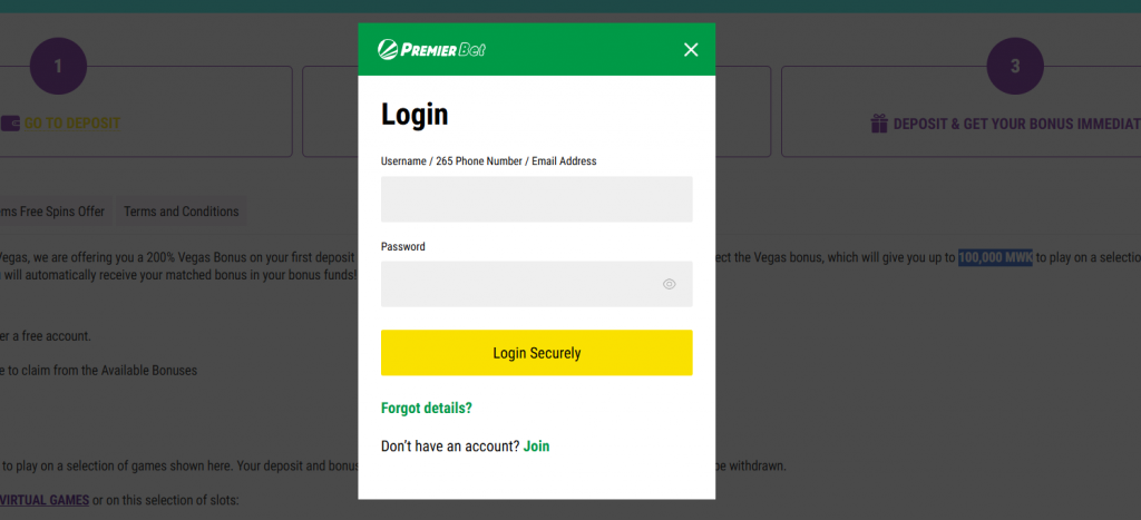 Se connecter au compte Aviaotr sur Premier Bet.