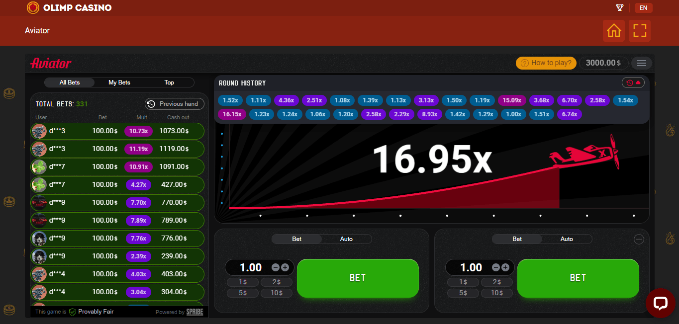 Olimp Casino Aviator