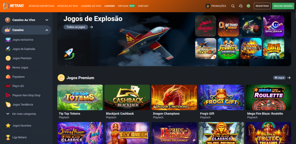 Betano Casino Game Selection